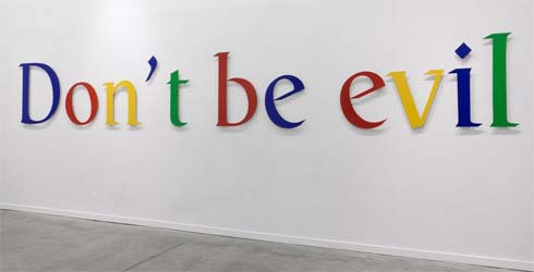 Google Don't Be Evil